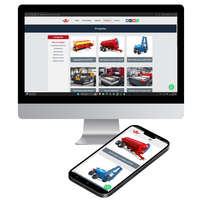 Websites Responsivos para Indústrias